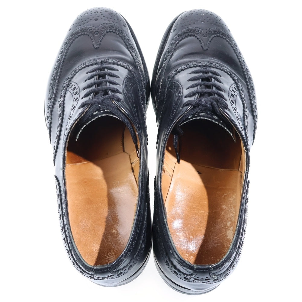 Church's(チャーチ) BURWOOD LAST81 バーウッド ウィングチップ フルブローグ レザー ビジネスシューズ ドレスシューズ ブラック