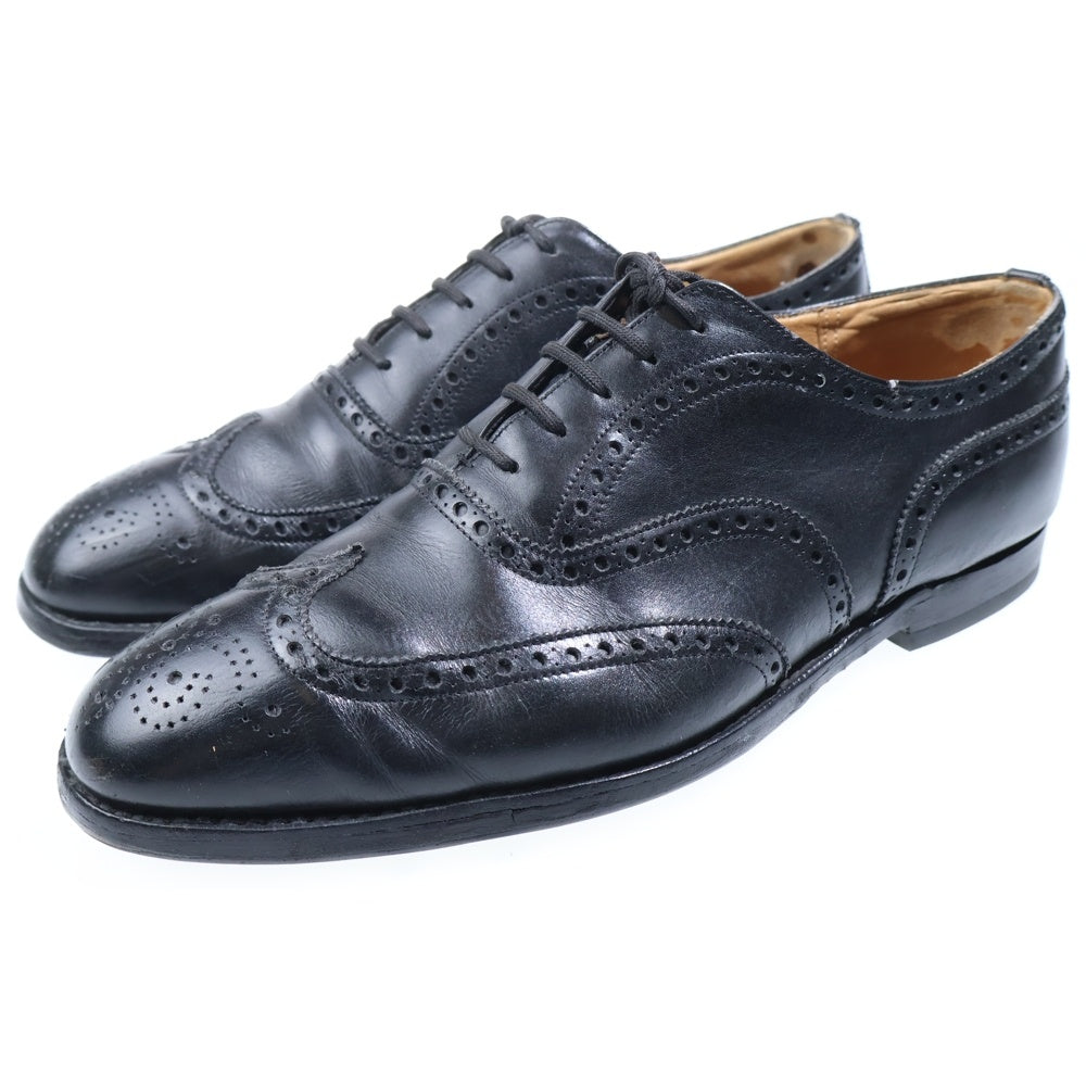 Church's(チャーチ) CHETWYND LAST173 チェットウィンド ウィングチップ フルブローグ レザー ビジネスシューズ ドレスシューズ ブラック
