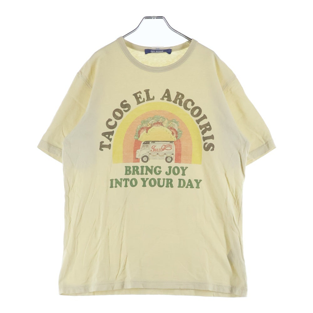 JUNYA WATANABE COMME des GARCONS(ジュンヤワタナベ コムデギャルソン) 19AW グラフィックプリント クルーネック 半袖Tシャツカットソー イエロー WD-T022