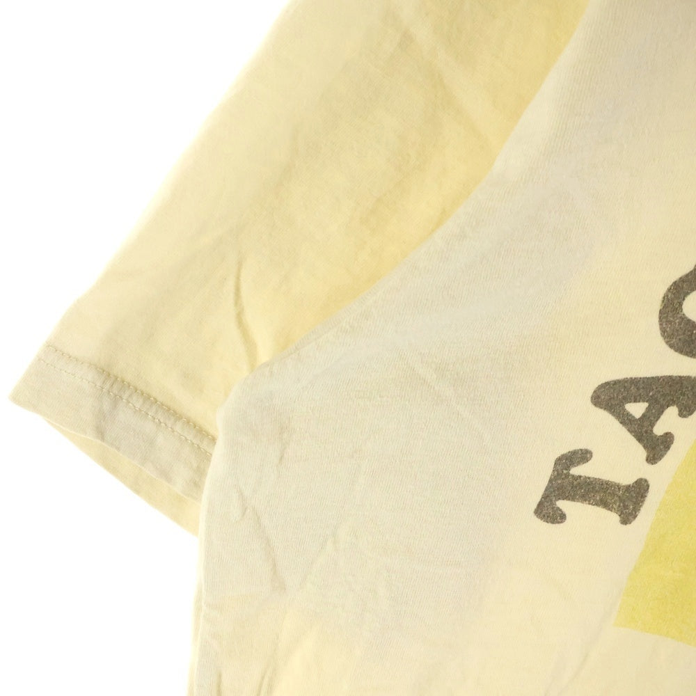 JUNYA WATANABE COMME des GARCONS(ジュンヤワタナベ コムデギャルソン) 19AW グラフィックプリント クルーネック 半袖Tシャツカットソー イエロー WD-T022