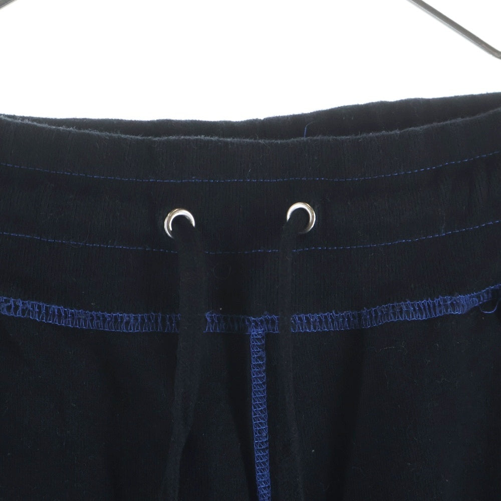 NOAH(ノア) NOT DEAD YET ロゴ刺繍 裏起毛 スウェット パンツ ブラック