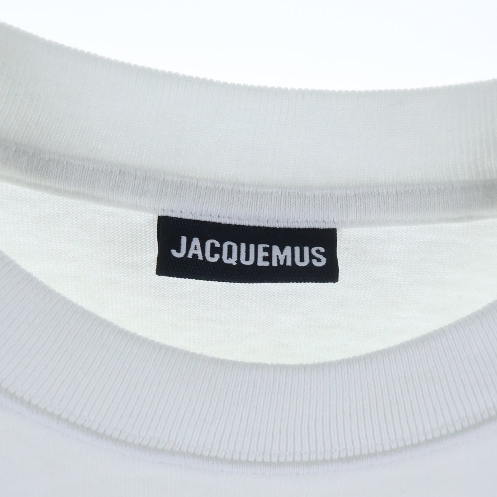JACQUEMUS(ジャックムス) 24SS The Cuadro T-Shirt アートプリント クルーネック 半袖Tシャツカットソー ホワイト 245JS250