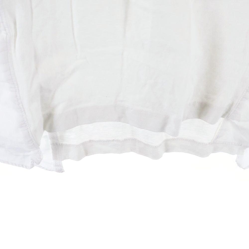 BLACK COMME des GARCONS(ブラックコムデギャルソン) 21SS 切替 クルーネック 半袖Tシャツカットソー ホワイト 1G-B019