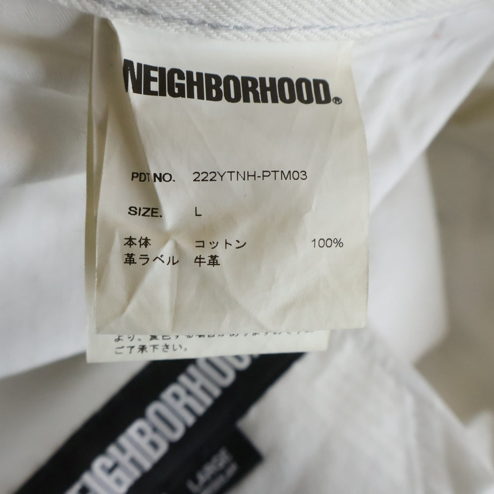 NEIGHBORHOOD(ネイバーフッド) 22AW WHITE PAINTER PT ダメージ加工 ぺインター ワークパンツ ホワイト 222YTNH-PTM03