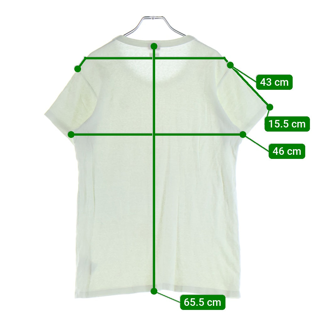 VISVIM(ヴィスヴィム) 20SS 無地 コットン クルーネック 半袖Tシャツ カットソー ホワイト 0120105009005