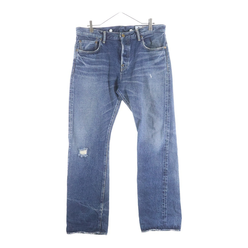 CHALLENGER(チャレンジャー) ダメージ加工 ウォッシュド加工 デニムパンツ インディゴ CLG-PT014-008