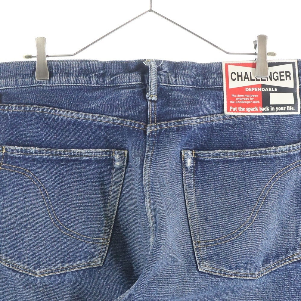 CHALLENGER(チャレンジャー) ダメージ加工 ウォッシュド加工 デニムパンツ インディゴ CLG-PT014-008