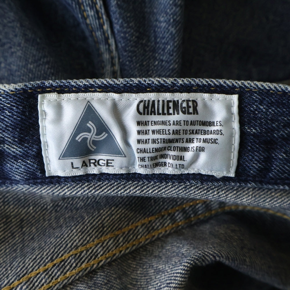 CHALLENGER(チャレンジャー) ダメージ加工 ウォッシュド加工 デニムパンツ インディゴ CLG-PT014-008