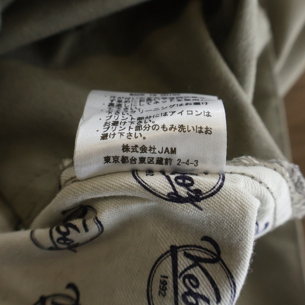KEBOZ(ケボズ) DUCK WORK PANTS ダック生地 ダブルニー ワーク パンツ グレー