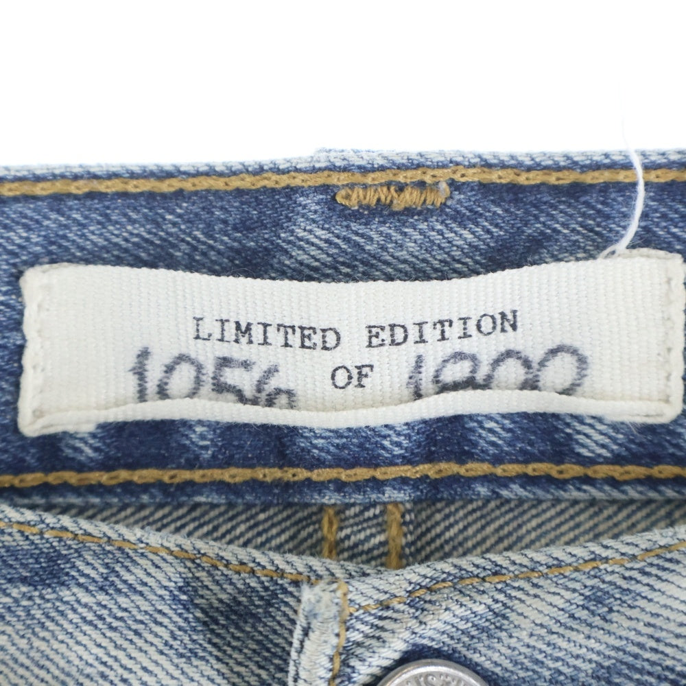 Levi's(リーバイス) LIMITED EDITION 501 世界限定1800本 リペア ダメージ加工 ストレート デニムパンツ インディゴ 08501-0461