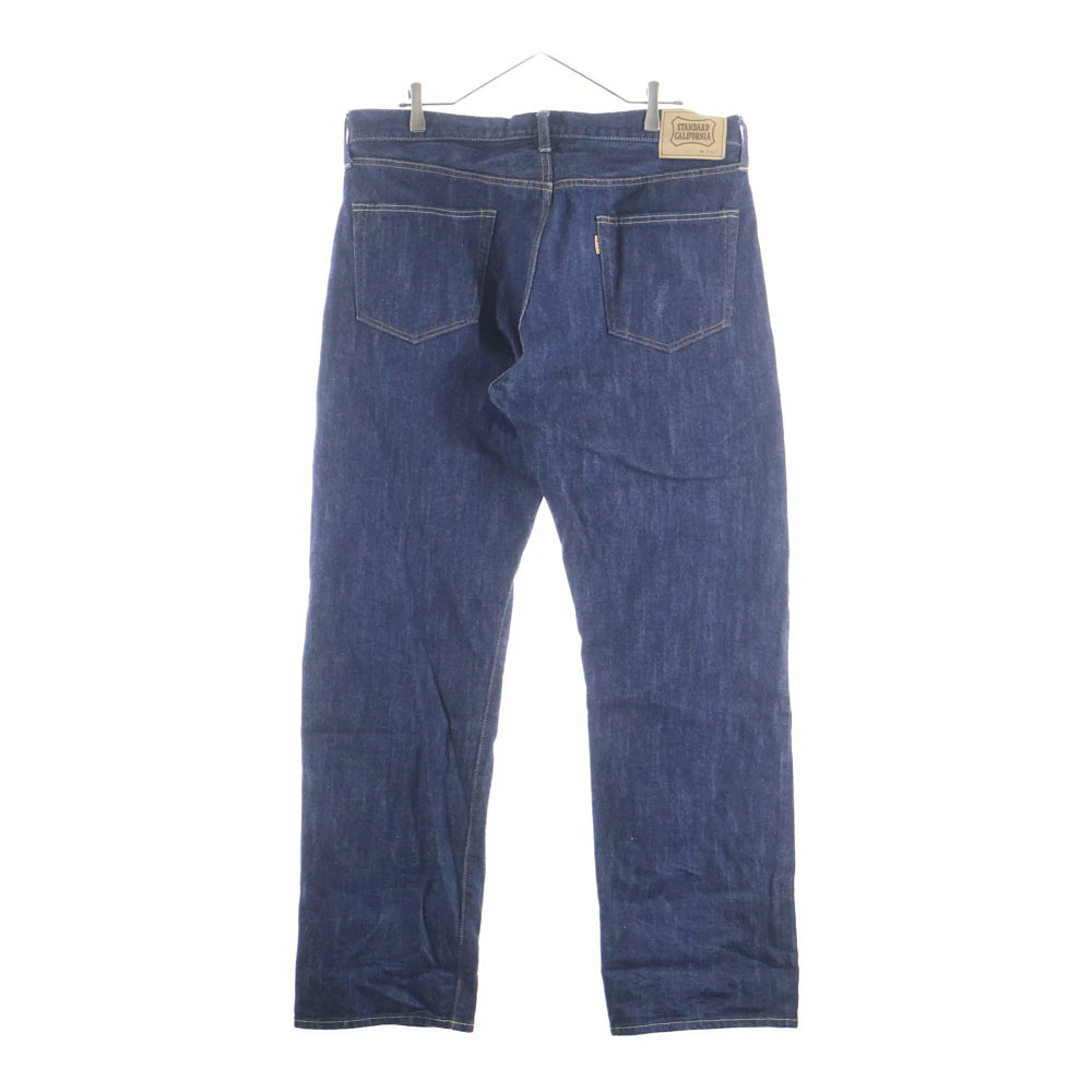 STANDARD CALIFORNIA(スタンダード カリフォルニア) 960 ウォッシュ加工 5ポケット ストレート デニムパンツ インディゴ