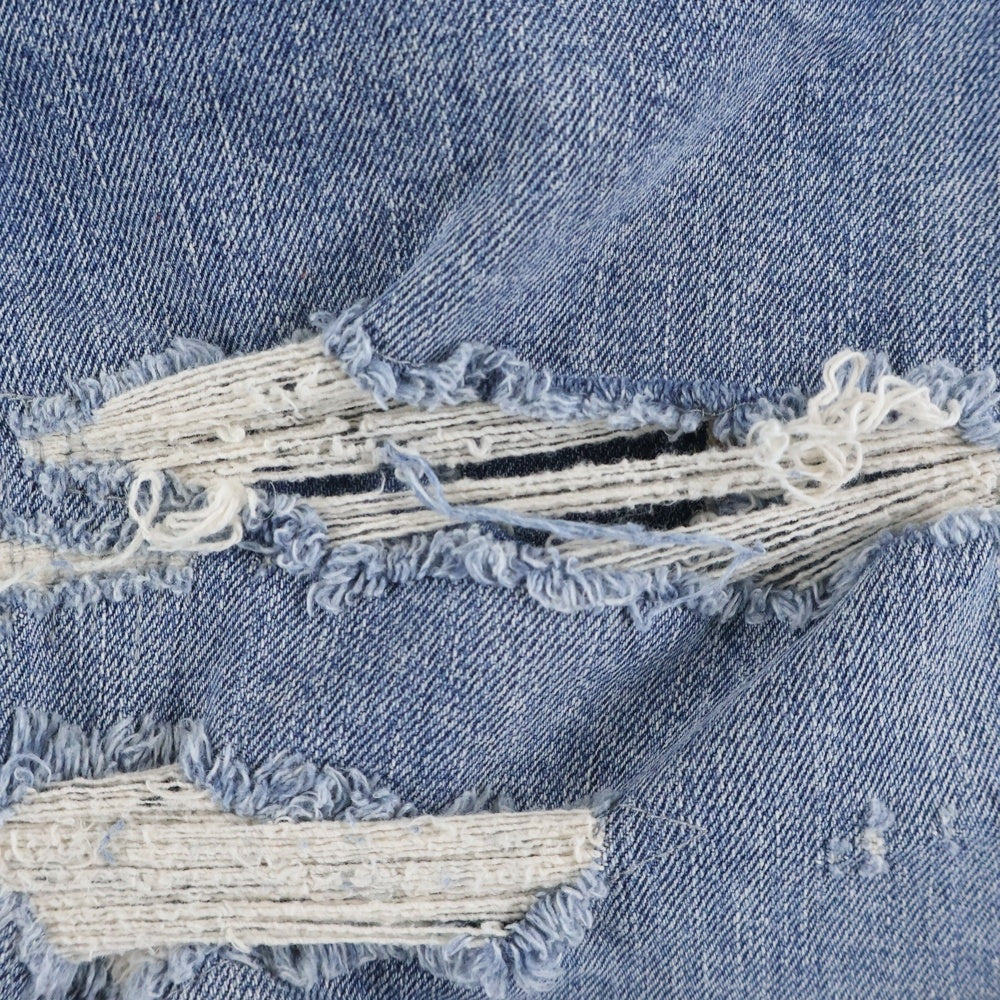 CRIMIE(クライミー) STRETCH SELVEDGE DENIM VEST リペア ダメージ加工 ストレッチ セルビッチデニム ベスト インディゴ