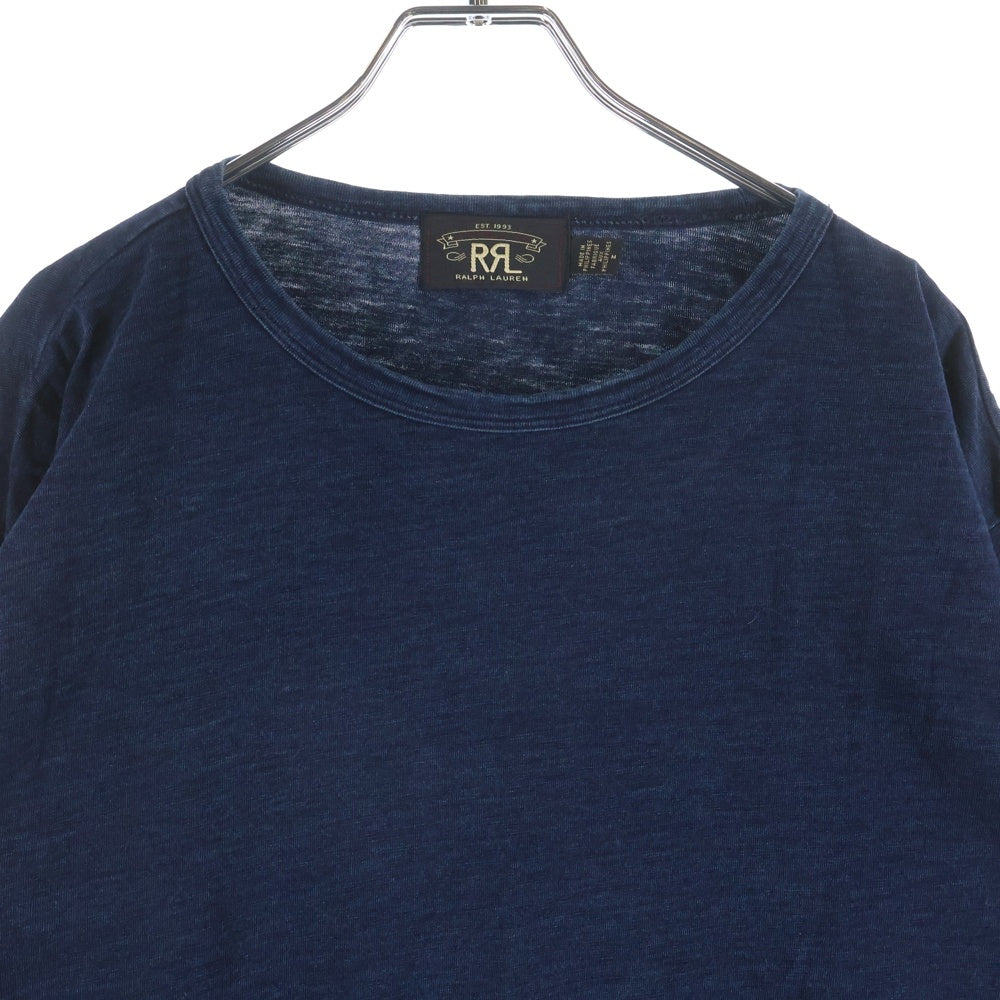 RRL(ダブルアールエル) クルーネック ロングスリーブ 長袖Tシャツ カットソー ブルー