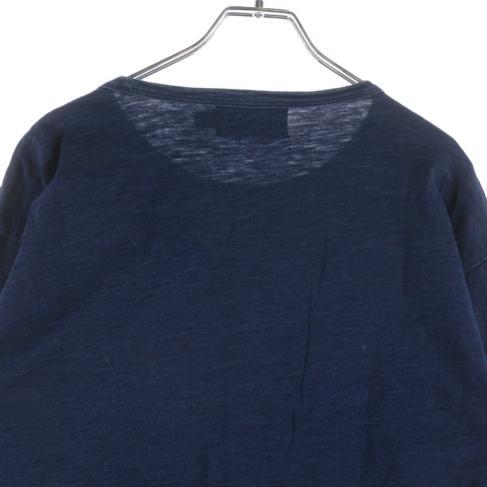 RRL(ダブルアールエル) クルーネック ロングスリーブ 長袖Tシャツ カットソー ブルー