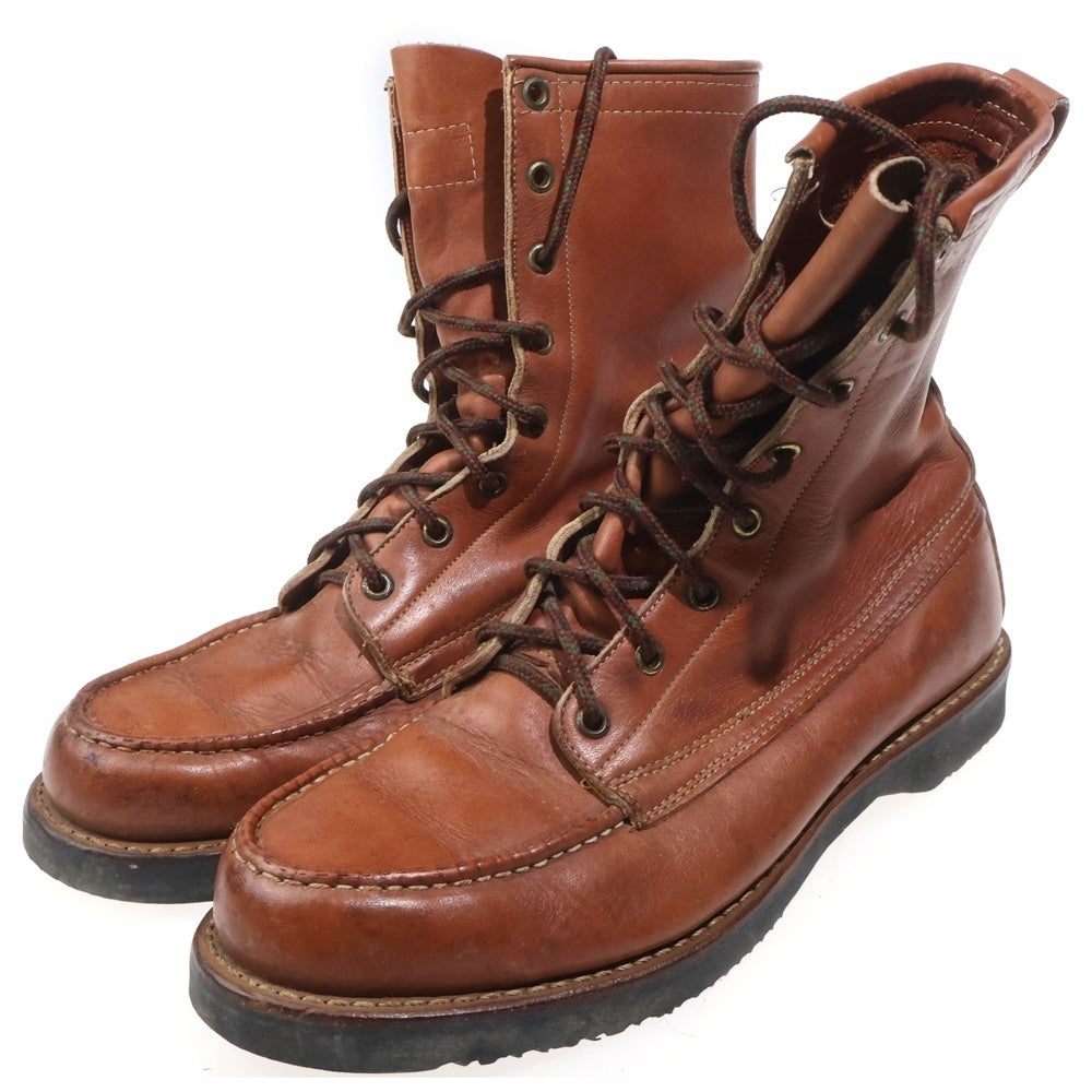 L.L.Bean(エルエルビーン) 70S VINTAGE DECK BOOTS ヴィンテージ 筆記体タグ レザー デッキ ブーツ ブラウン