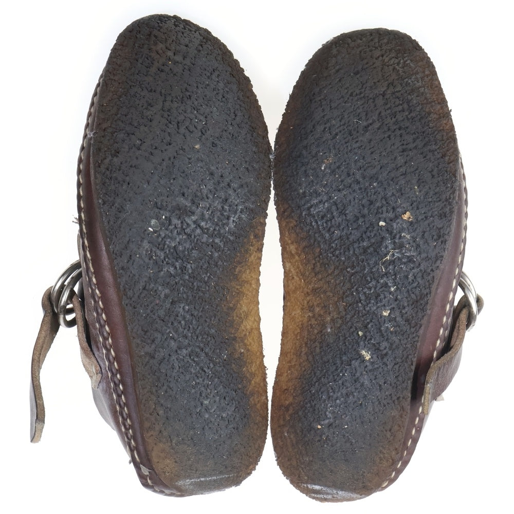 NO BRAND(ノーブランド) ARROW MOCCASIN（アローモカシン）RING BOOT リング クレープソール レザー ブーツ ブラウン