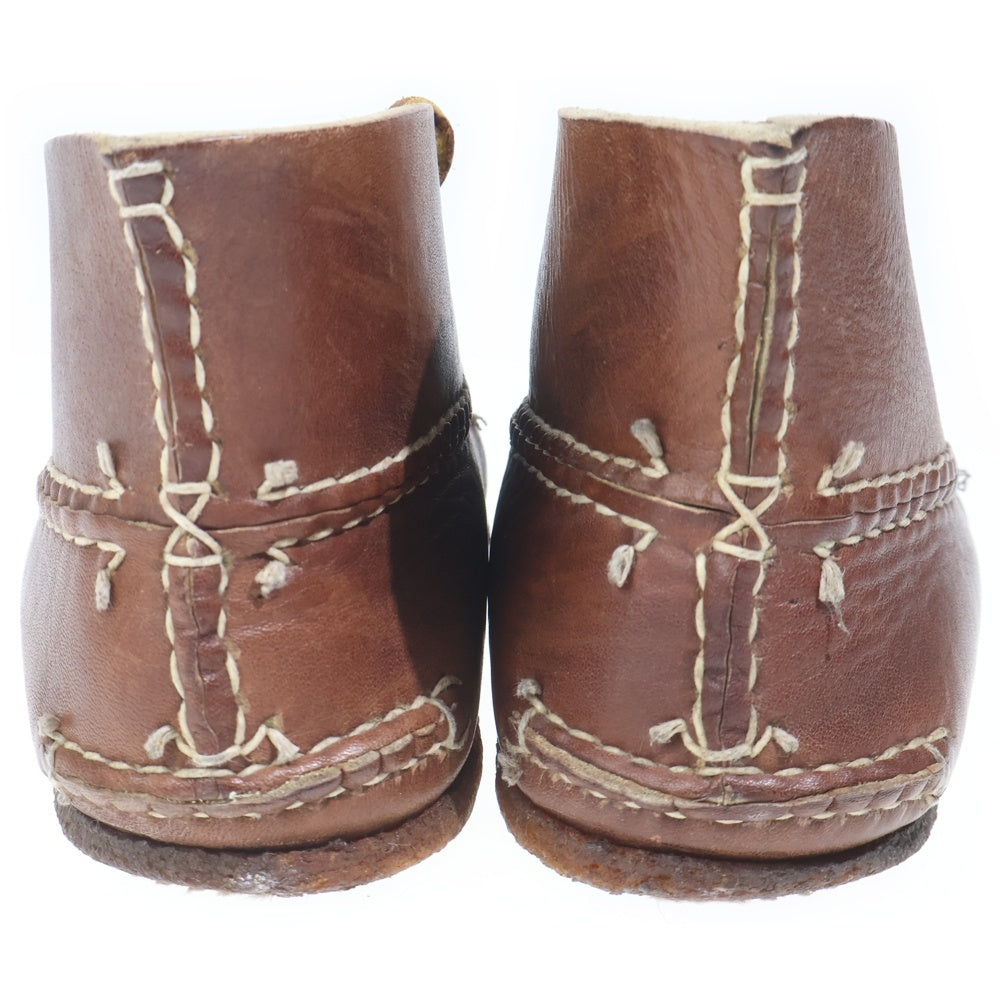 NO BRAND(ノーブランド) ARROW MOCCASIN（アローモカシン）クレープソール レザー モカシンブーツ ブラウン