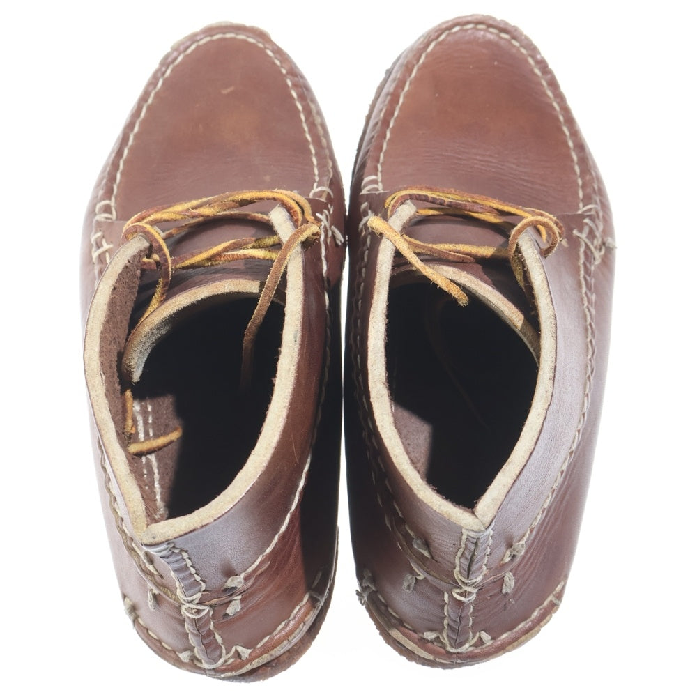 NO BRAND(ノーブランド) ARROW MOCCASIN（アローモカシン）クレープソール レザー モカシンブーツ ブラウン