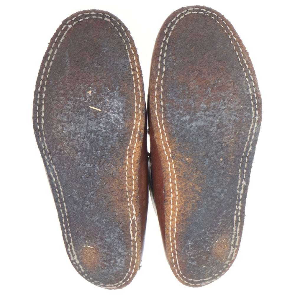 NO BRAND(ノーブランド) ARROW MOCCASIN（アローモカシン）クレープソール レザー モカシンブーツ ブラウン