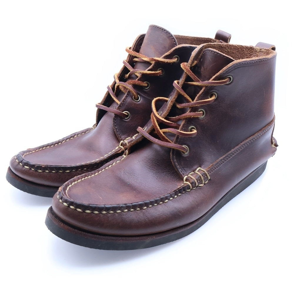 NO BRAND(ノーブランド) EASTLAND（イーストランド）モックトゥ レザー ブーツ ブラウン