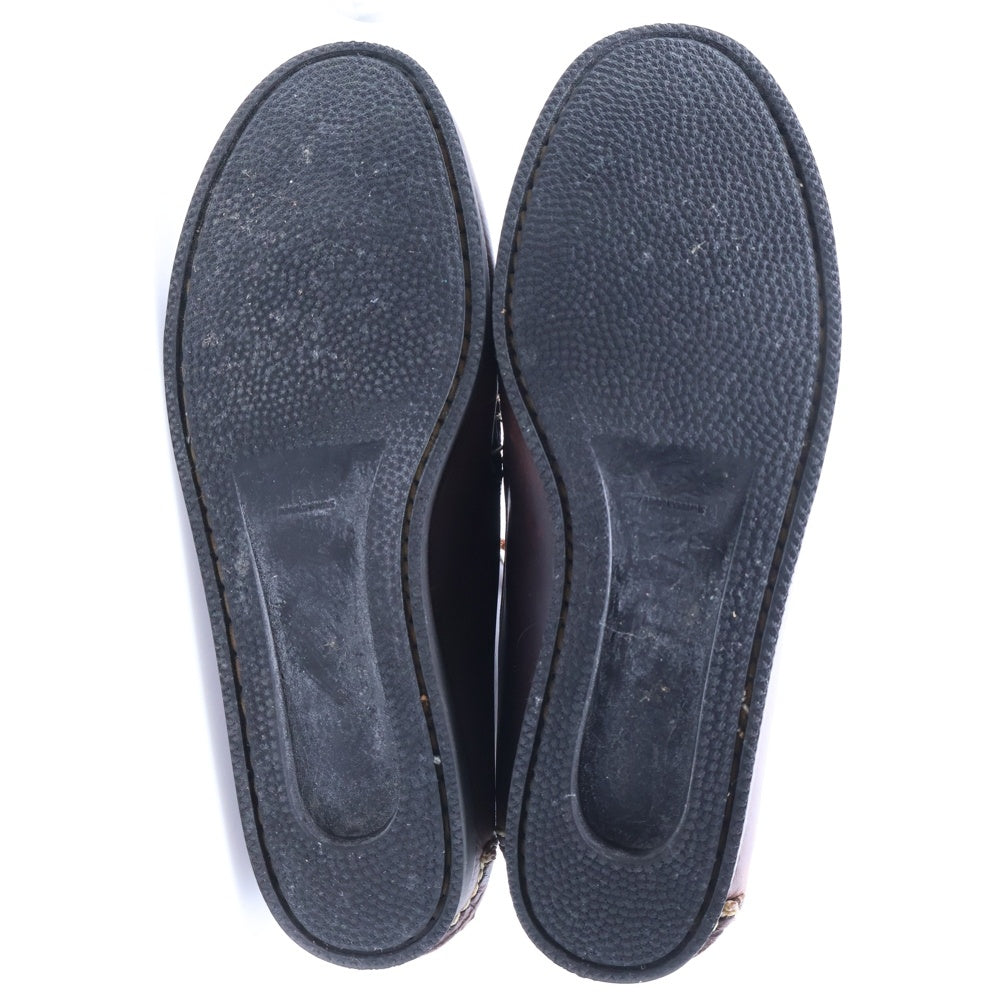 NO BRAND(ノーブランド) EASTLAND（イーストランド）モックトゥ レザー ブーツ ブラウン