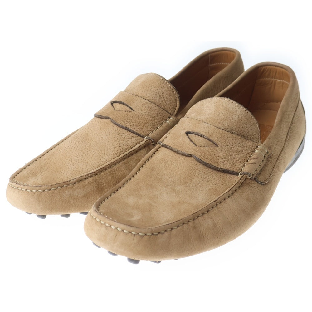 Santoni(サントーニ) レザー ローファー ドライビングシューズ ベージュ