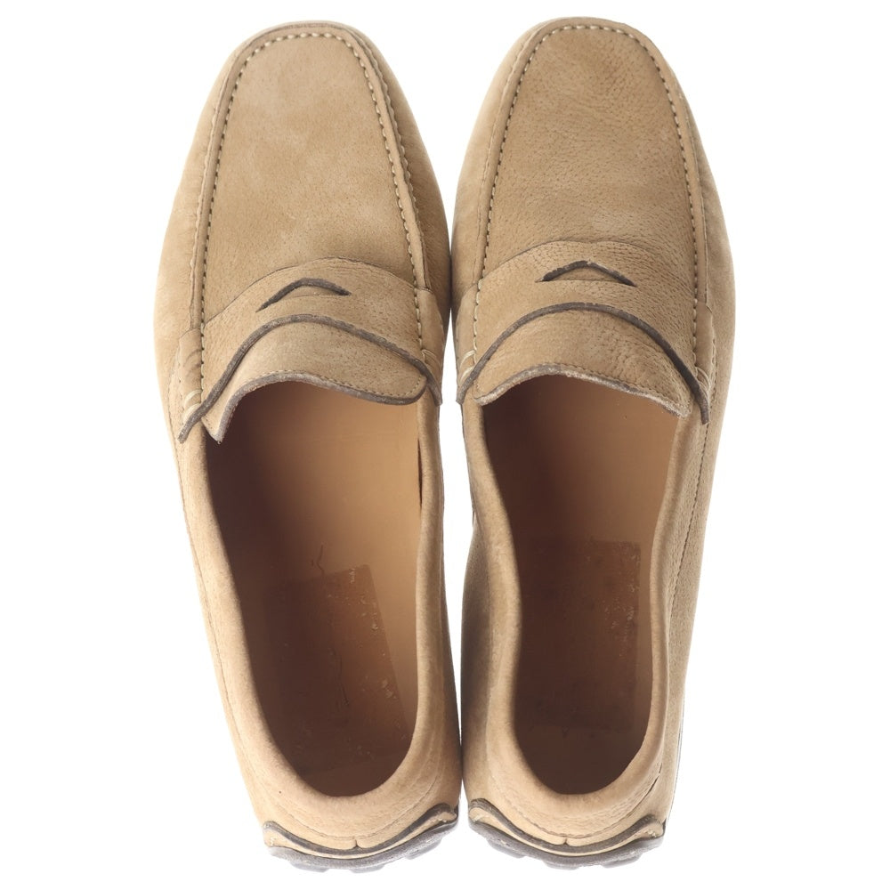 Santoni(サントーニ) レザー ローファー ドライビングシューズ ベージュ