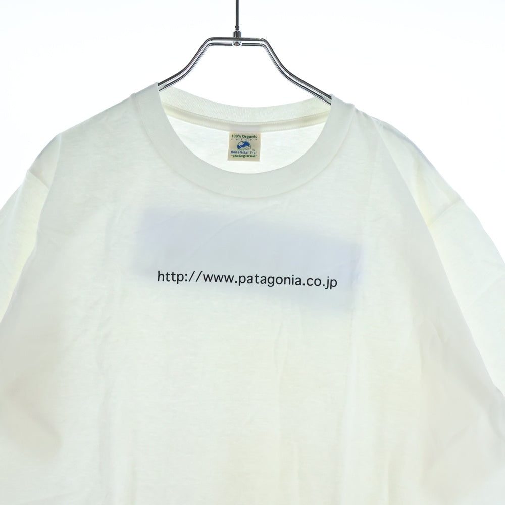 PATAGONIA(パタゴニア) 90S VINTAGE ヴィンテージ ロゴプリント クルーネック 半袖Tシャツ カットソー ホワイト