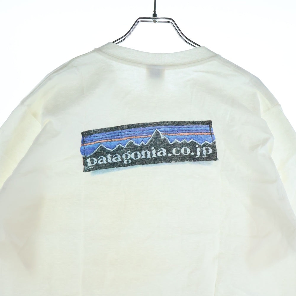 PATAGONIA(パタゴニア) 90S VINTAGE ヴィンテージ ロゴプリント クルーネック 半袖Tシャツ カットソー ホワイト