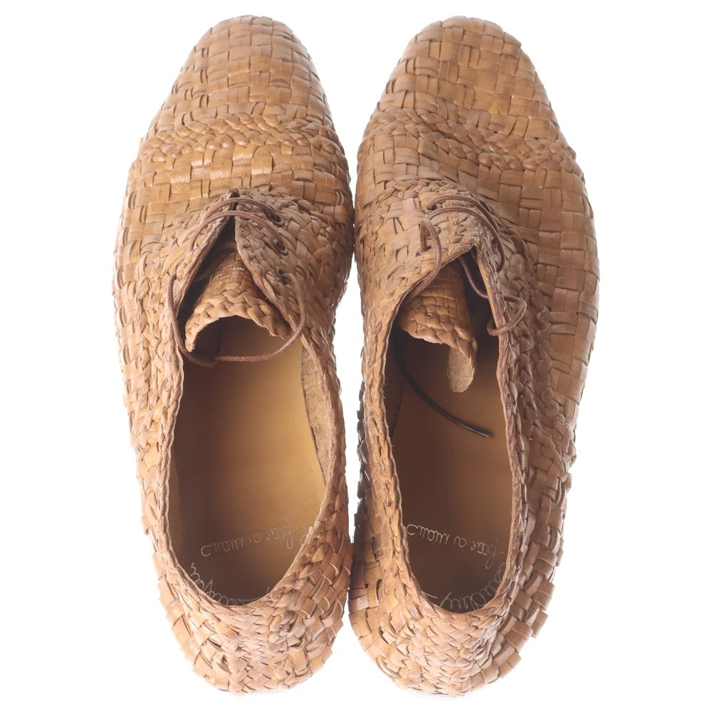 Santoni(サントーニ) ウーブンレザー ドレスシューズ ブラウン