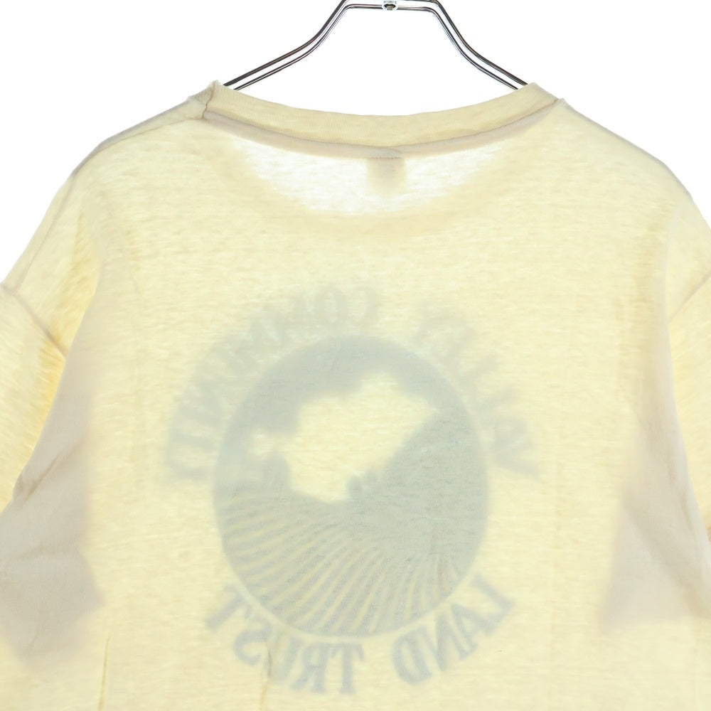 VINTAGE(ヴィンテージ) 90S VINTAGE Hanes ヴィンテージ ヘインズ プリント クルーネック 半袖Tシャツ カットソー ホワイト