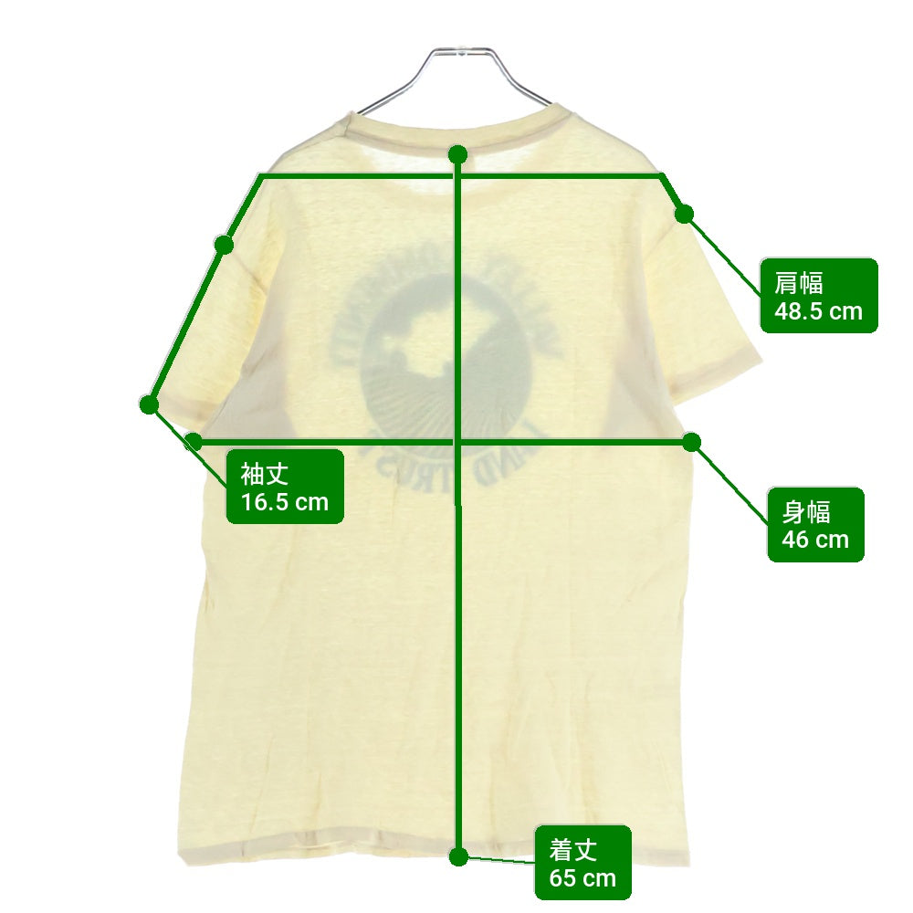 VINTAGE(ヴィンテージ) 90S VINTAGE Hanes ヴィンテージ ヘインズ プリント クルーネック 半袖Tシャツ カットソー ホワイト