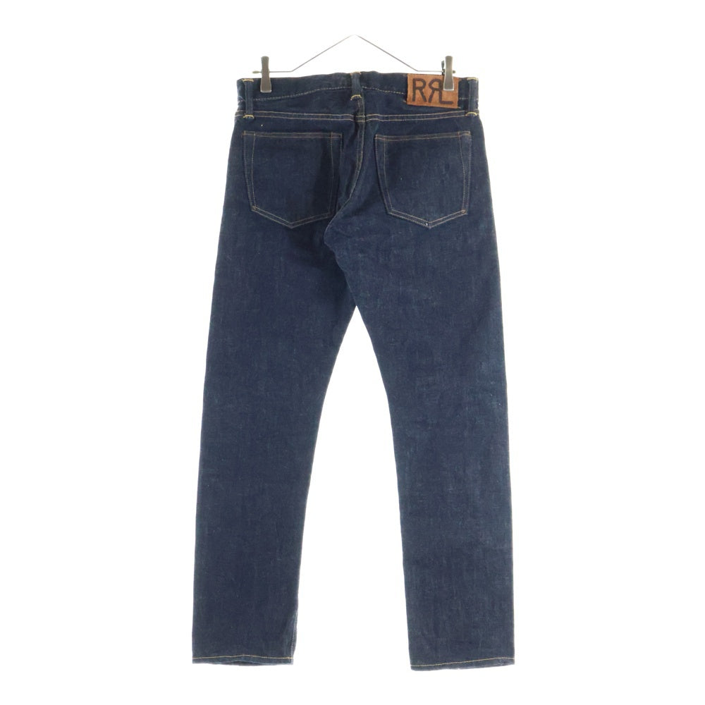 RRL(ダブルアールエル) スリムフィット 5ポケット ボタンフライ ストレート デニムパンツ インディゴ 782504838001