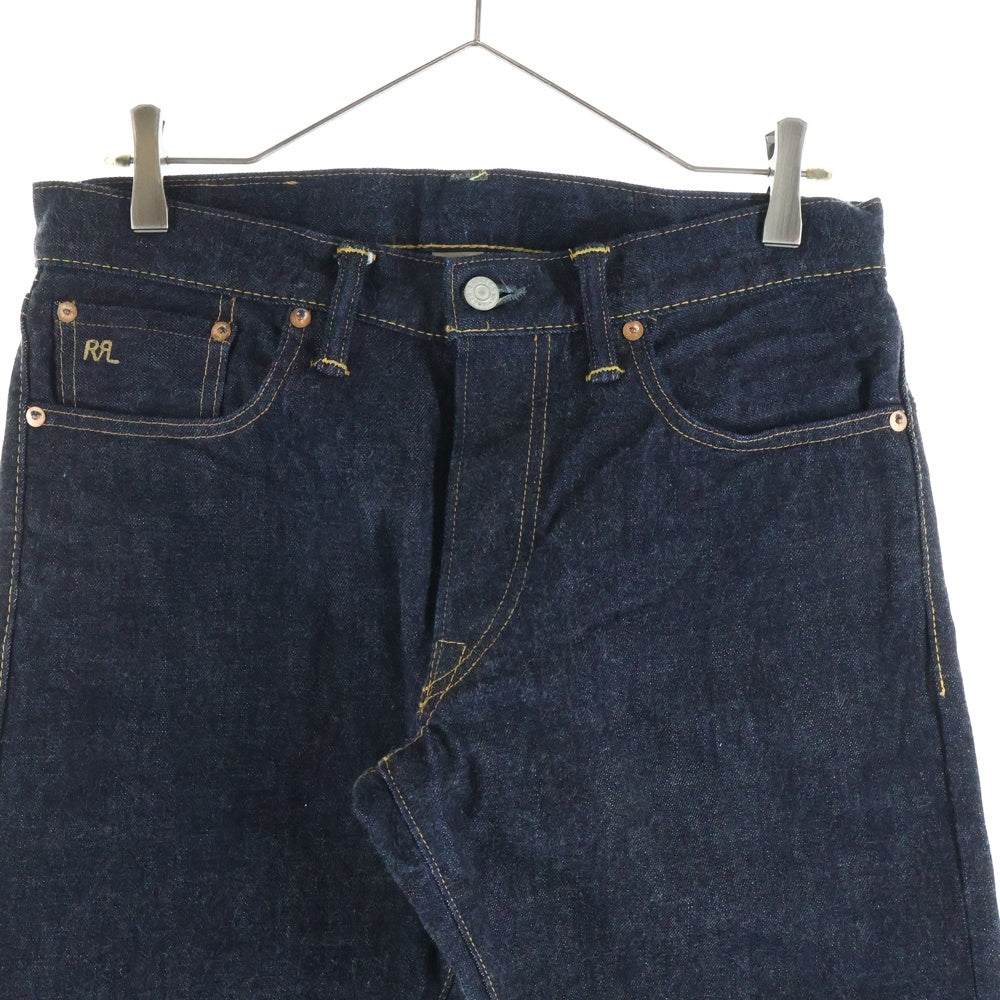 RRL(ダブルアールエル) スリムフィット 5ポケット ボタンフライ ストレート デニムパンツ インディゴ 782504838001