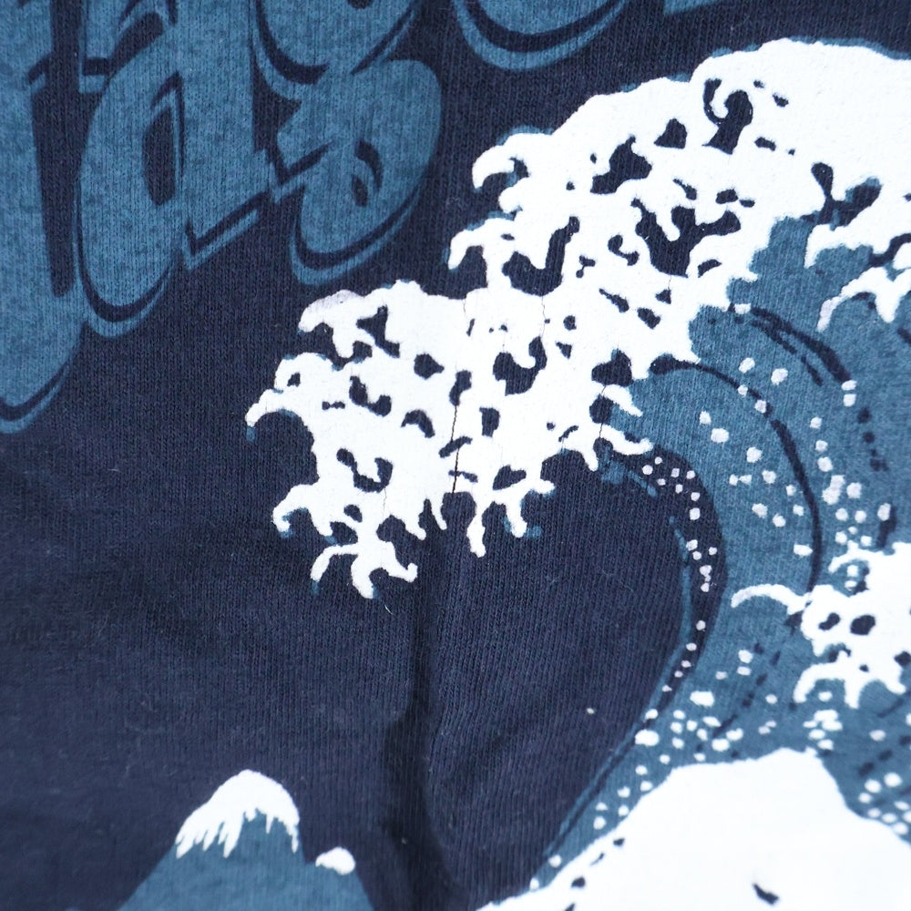 PATAGONIA(パタゴニア) 90S VINTAGE ヴィンテージ 葛飾北斎 プリント クルーネック 半袖Tシャツ カットソー ネイビー