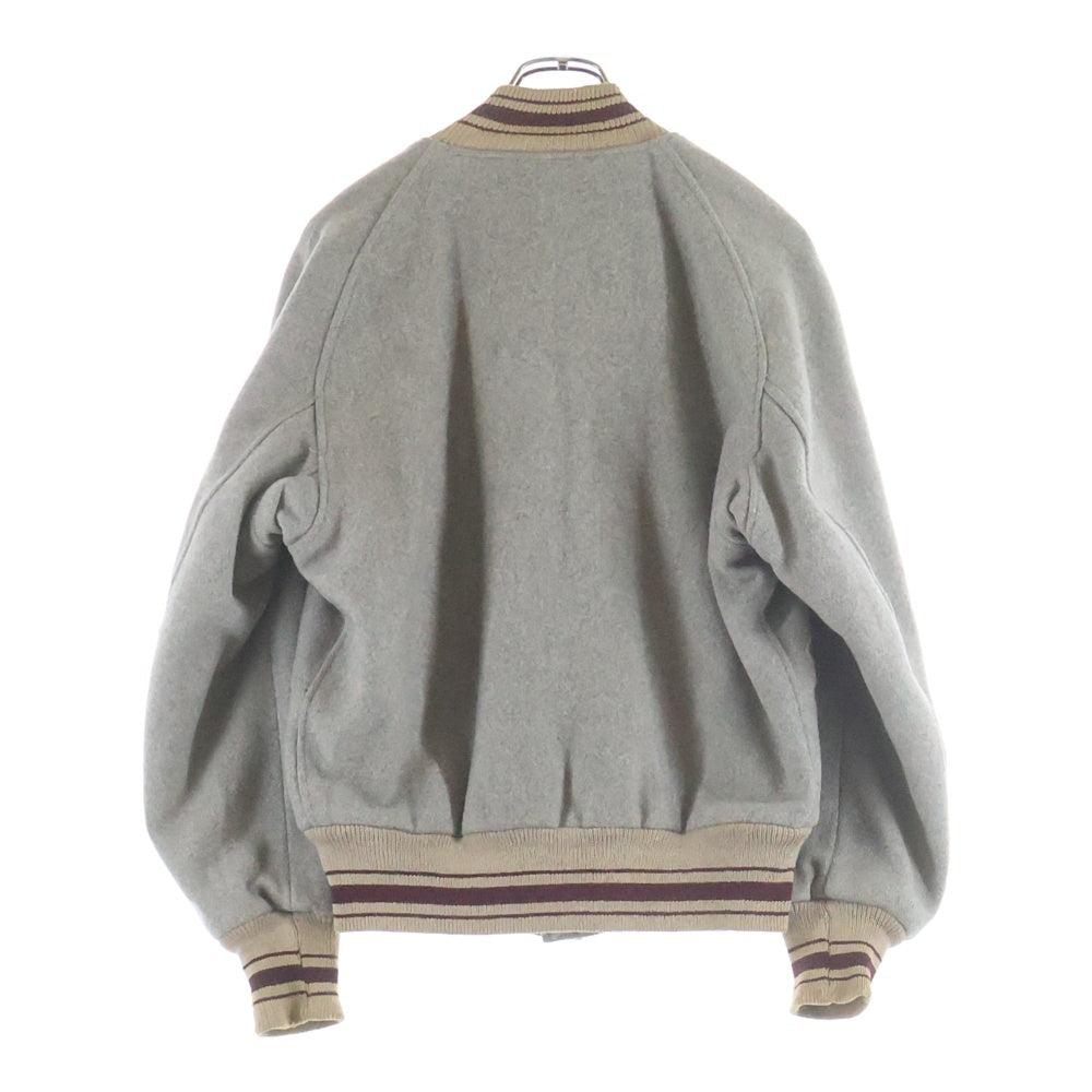 VINTAGE(ヴィンテージ) 50s VINTAGE BUTWIN バトウィン ボタン ウールスタジャン バーシティジャケット グレー