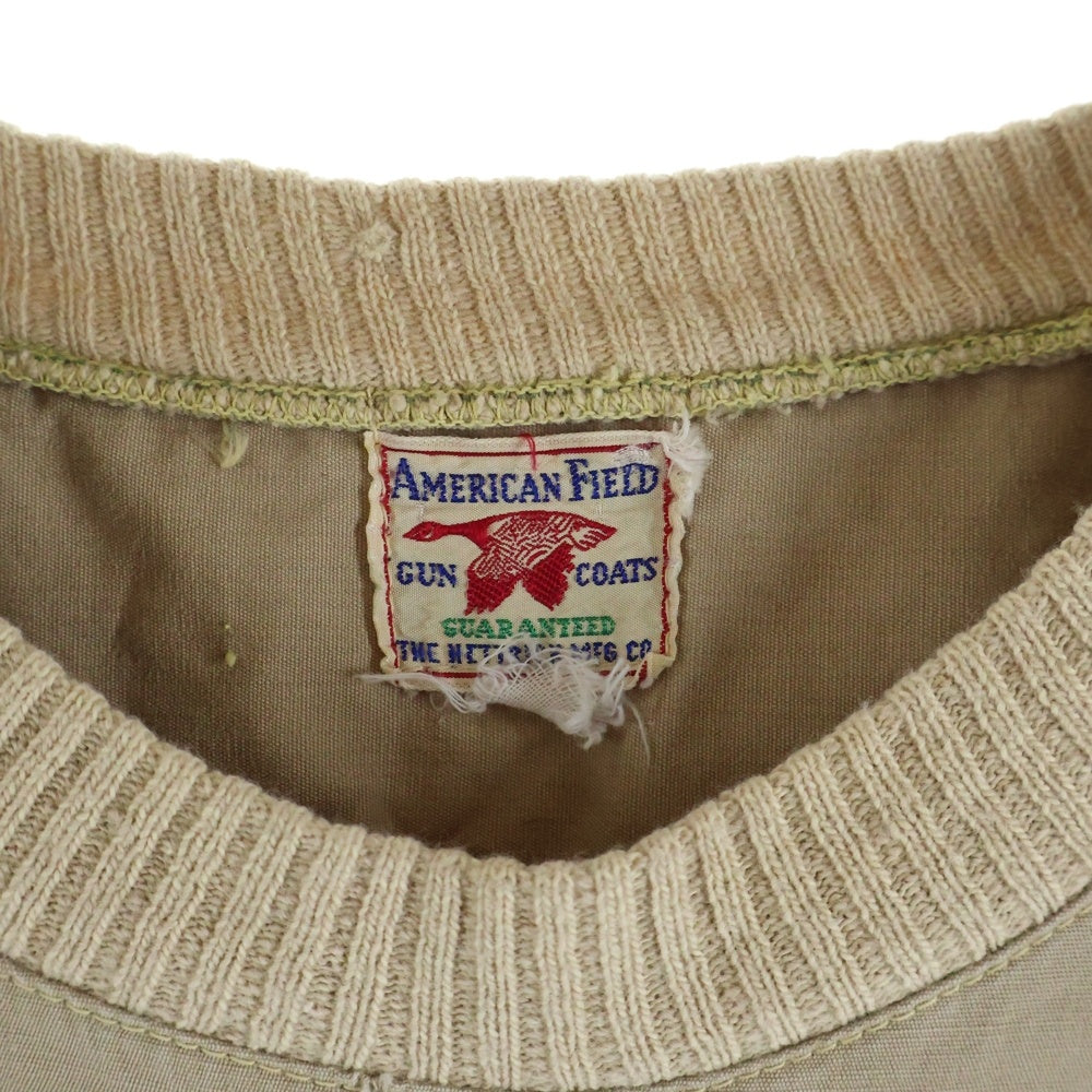 VINTAGE(ヴィンテージ) AMERICAN FIELD GUN COATS（アメリカンフィールド ガンコート）40S VINTAGE ヴィンテージ ジップポケット プルオーバー トレーナー ベージュ