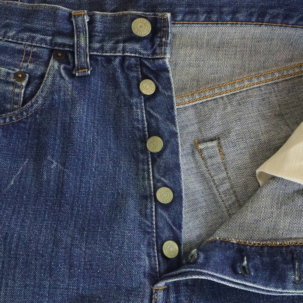Levi's(リーバイス) 60s 501 66前期 ボタン裏6 ポケット裏シングル 赤耳 デニムパンツ