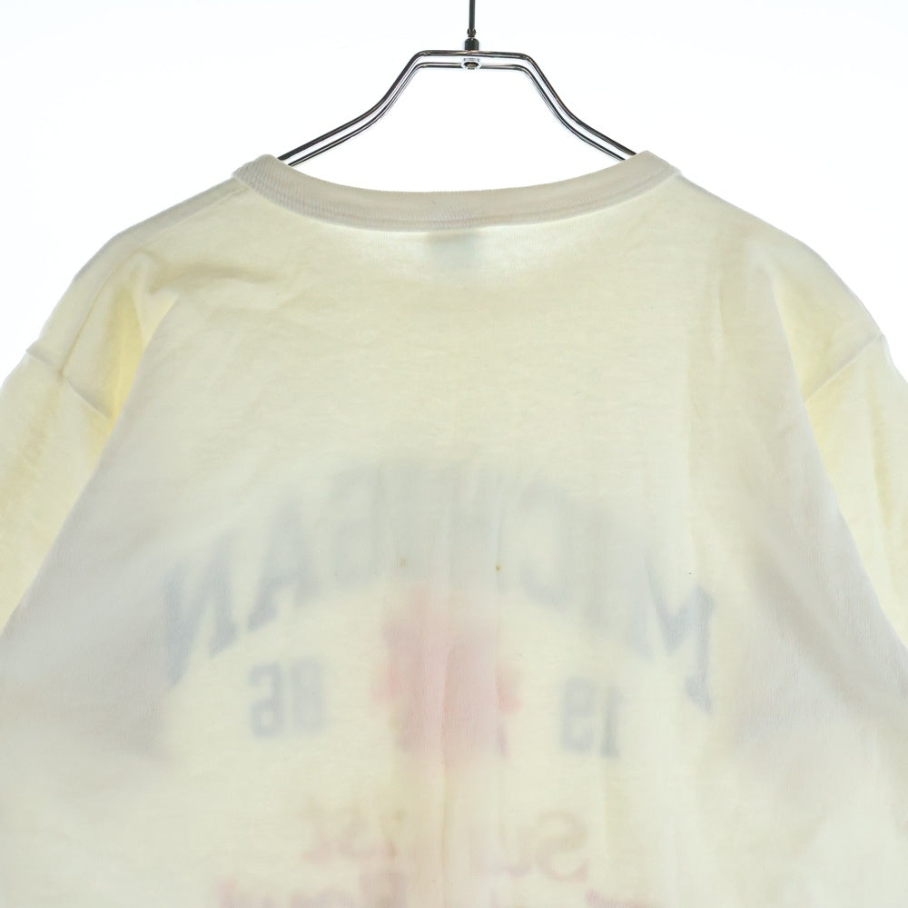 CHAMPION(チャンピオン) 80S VINTAGE ヴィンテージ トリコタグ後期 MICHIGAN 1986 プリント 半袖Tシャツ カットソー ホワイト