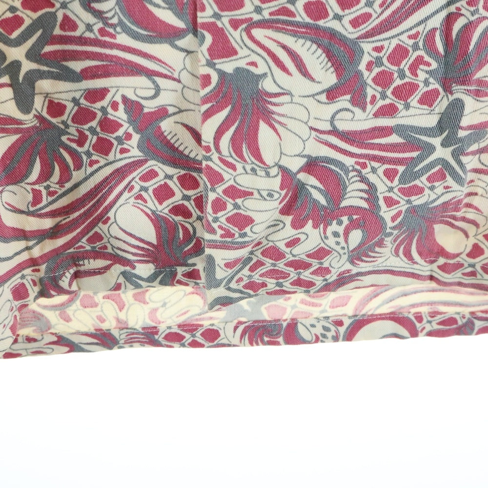 NO BRAND(ノーブランド) 50s VINTAGE コットン 長袖 ハワイアンシャツ アロハ ベージュ