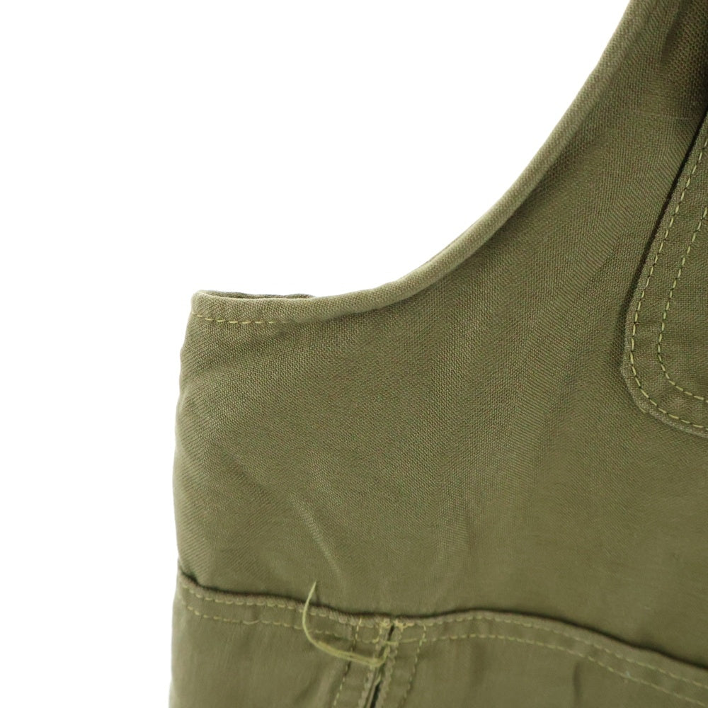 L.L.Bean(エルエルビーン) 60S VINTAGE ハーフムーン ポケット コットン キャンバス フィッシング ベスト カーキ
