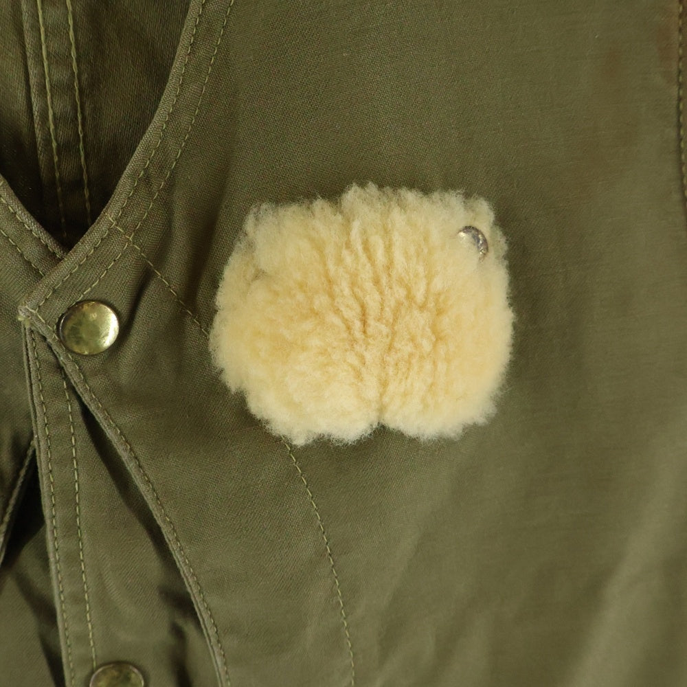 L.L.Bean(エルエルビーン) 60S VINTAGE ハーフムーン ポケット コットン キャンバス フィッシング ベスト カーキ