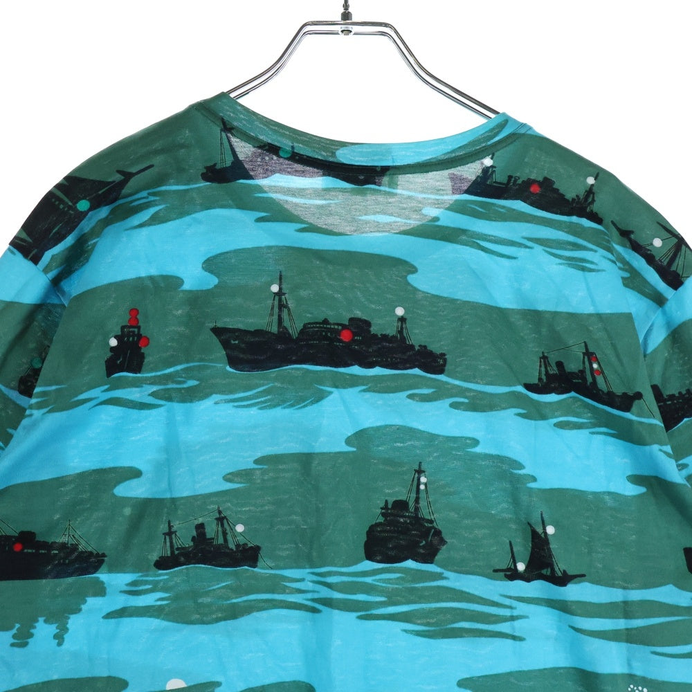 HERMES(エルメス) Ouvrard & Villars 総柄 半袖Tシャツ カットソー マルチカラー