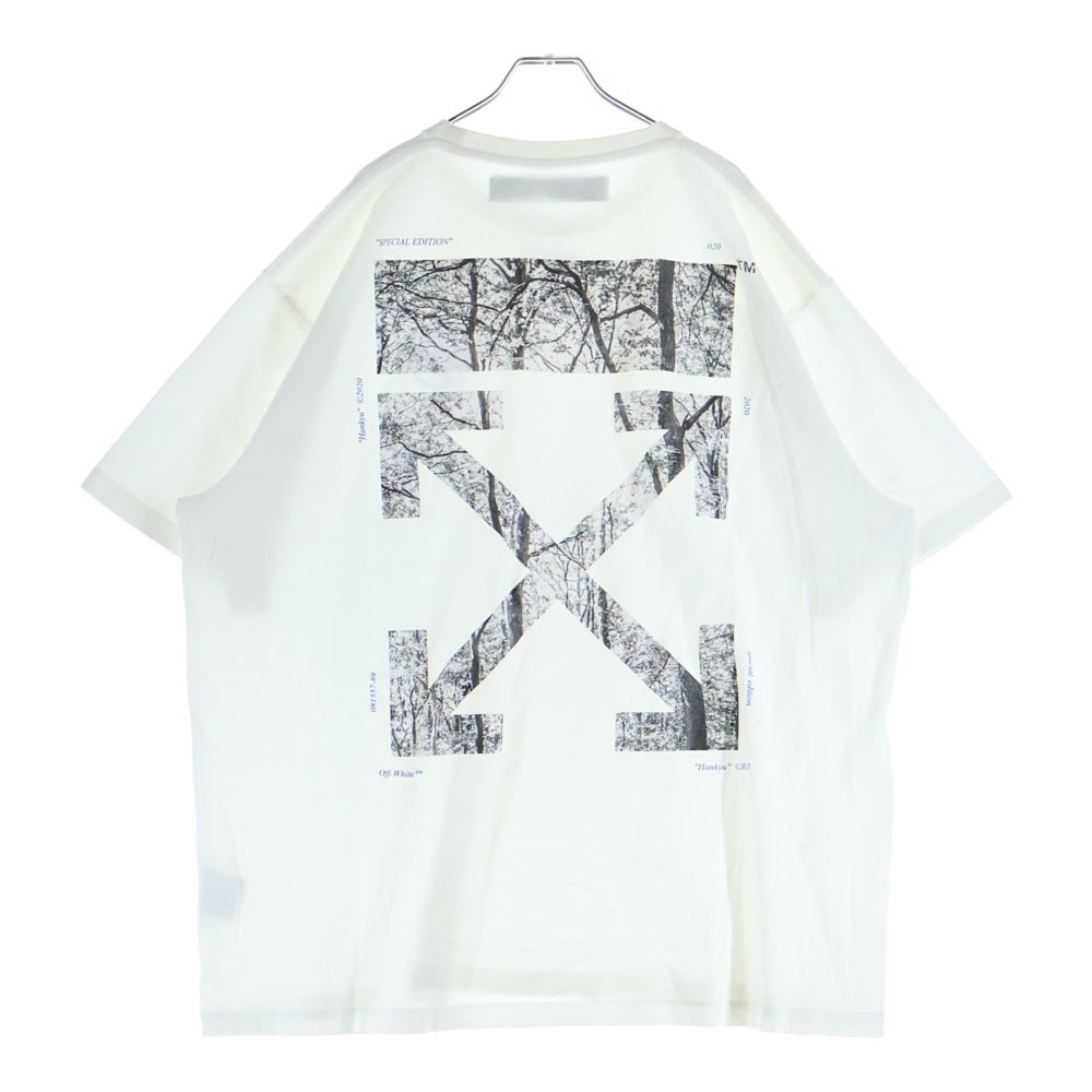 OFF-WHITE(オフホワイト) 20SS バックアロープリント クルーネック半袖Tシャツカットソー ホワイト OMAA038T20JER001