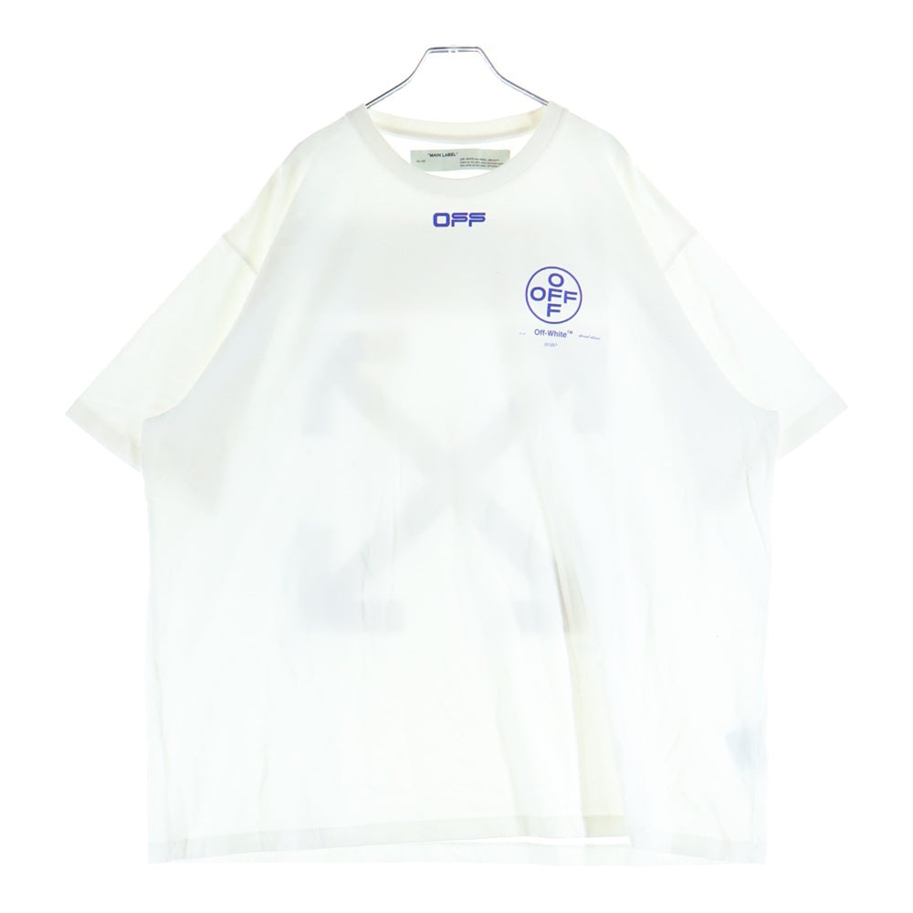 OFF-WHITE(オフホワイト) 20SS バックアロープリント クルーネック半袖Tシャツカットソー ホワイト OMAA038T20JER001