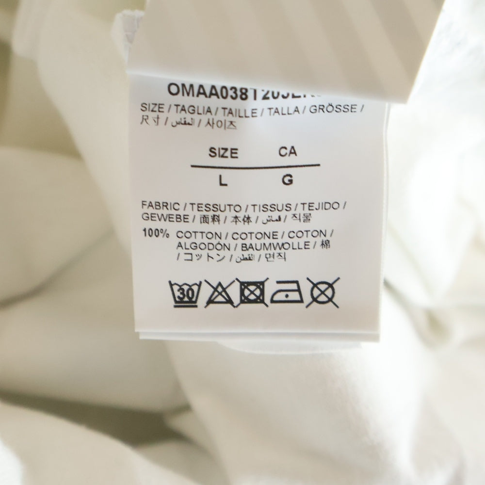 OFF-WHITE(オフホワイト) 20SS バックアロープリント クルーネック半袖Tシャツカットソー ホワイト OMAA038T20JER001