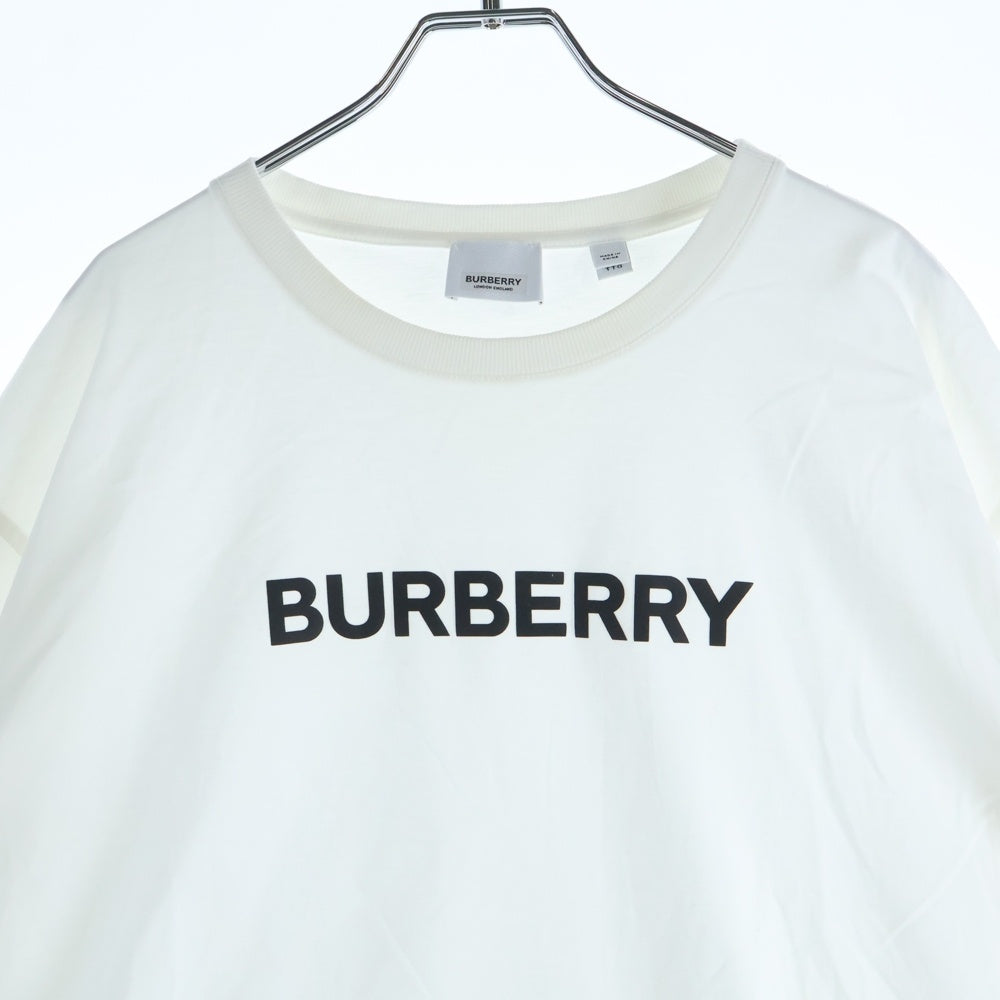 BURBERRY(バーバリー) ロゴプリント クルーネック半袖Tシャツカットソー ホワイト 8055309
