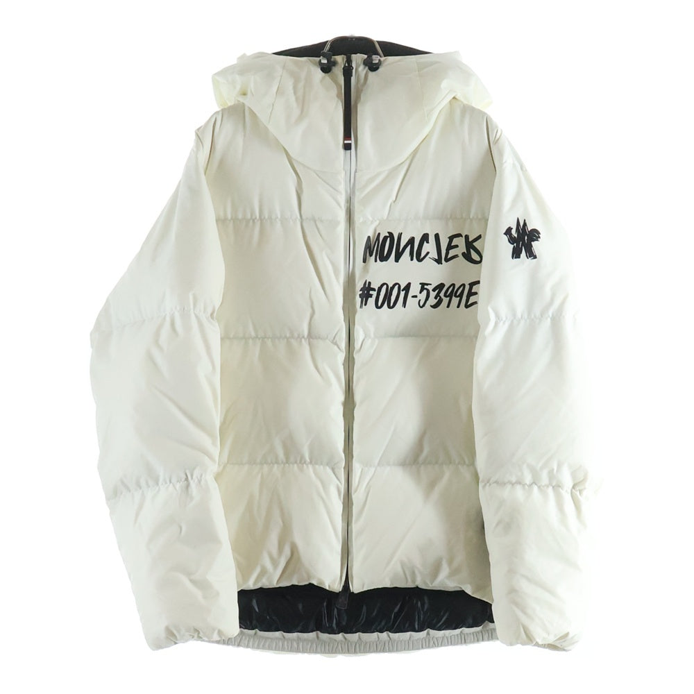 MONCLER GRENOBLE(モンクレールグルノーブル) 21AW MAZOD ジップアップ ナイロン ダウンジャケット ホワイト G20971A00017 5399E