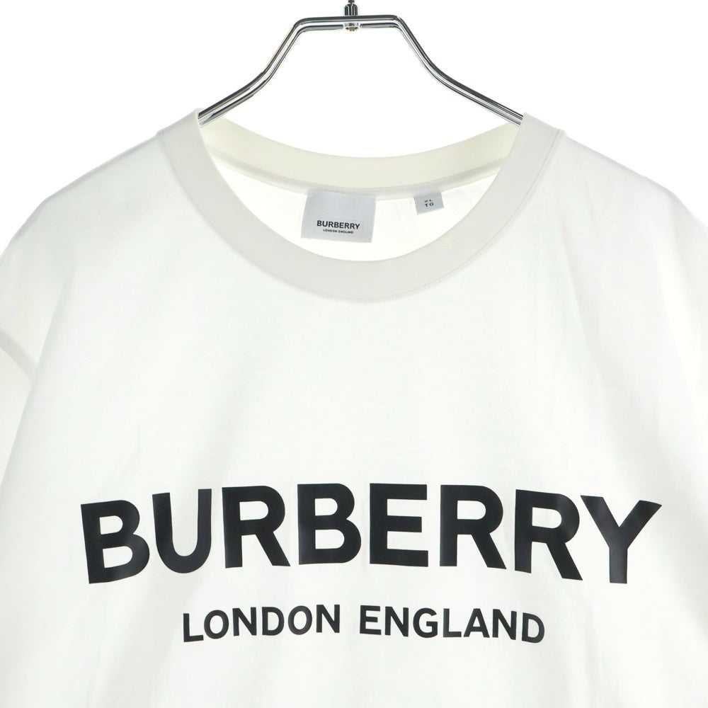 BURBERRY(バーバリー) ロゴプリント 半袖Tシャツカットソー ホワイト 800945