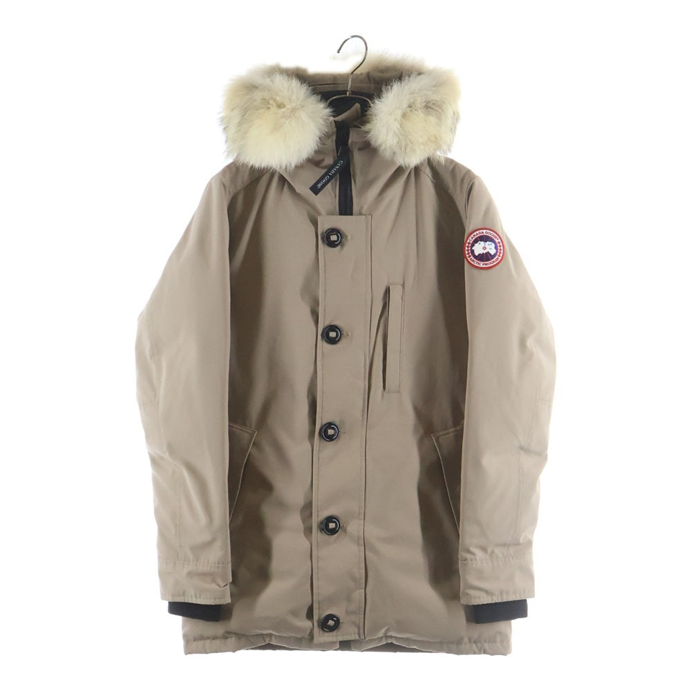 CANADA GOOSE(カナダグース) JASPER PARKA ジャスパー パーカー ファー付き ジップアップ ナイロン ダウンジャケット ベージュ 3438JM